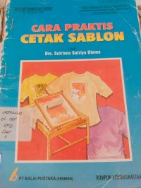 Image of Cara Praktis Cetak Sablon