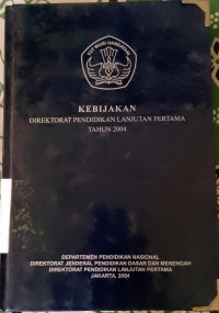 Image of KEBIJAKAN direktorat pendidikan lanjutan pertama