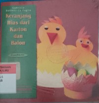 Image of Keranjang hias dari karton dan balon