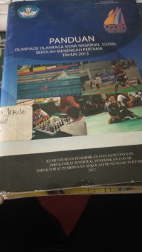 Image of Panduan Olimpiade Olahraga Siswa Nasional