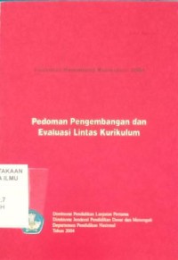Image of Pedoman pengembangan dan evaluasi lintas kurikulum 2004