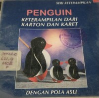 Image of Penguin Keterampilan dari Karton dan Karet